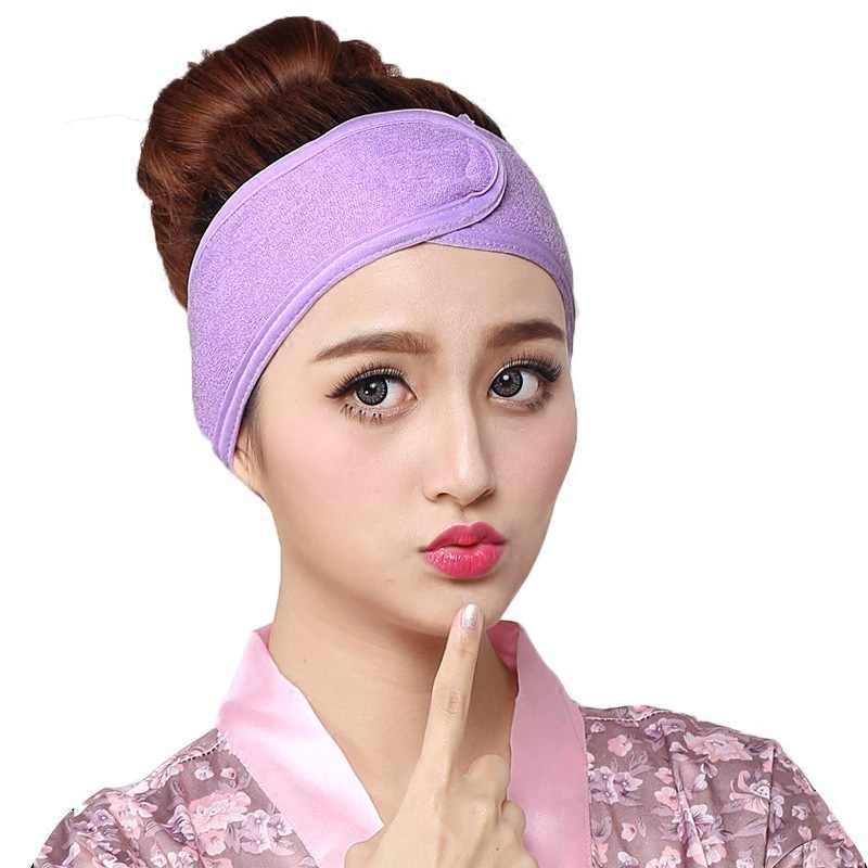 2Pcs Adjustable Soft Facial Head Band For Women