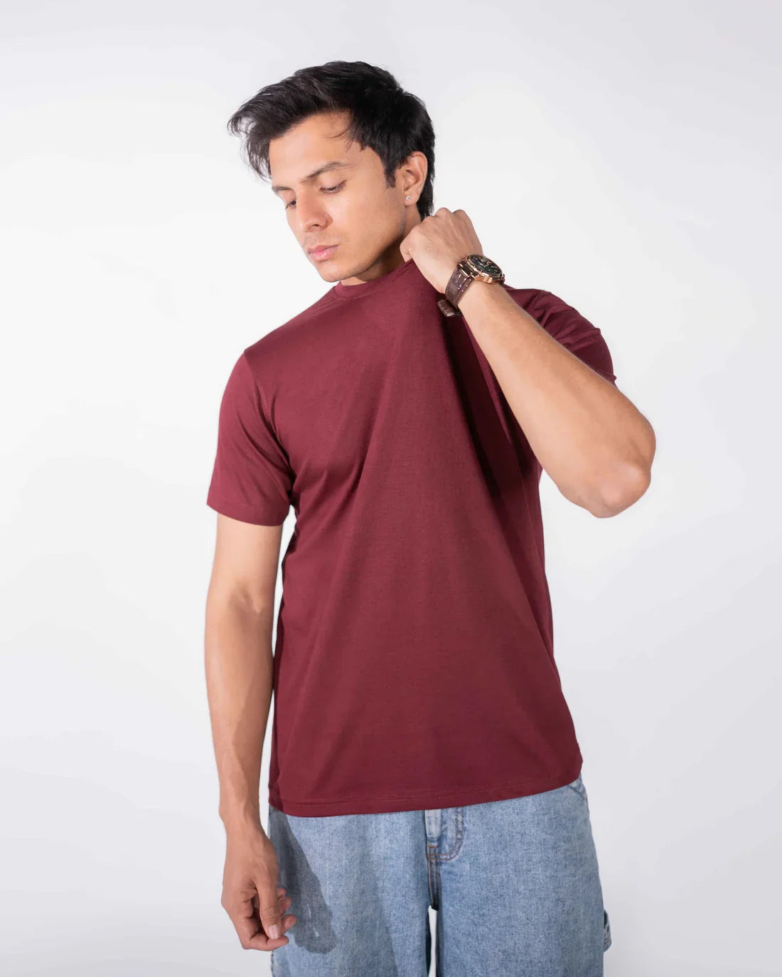 Maroon Basic T-Shirt