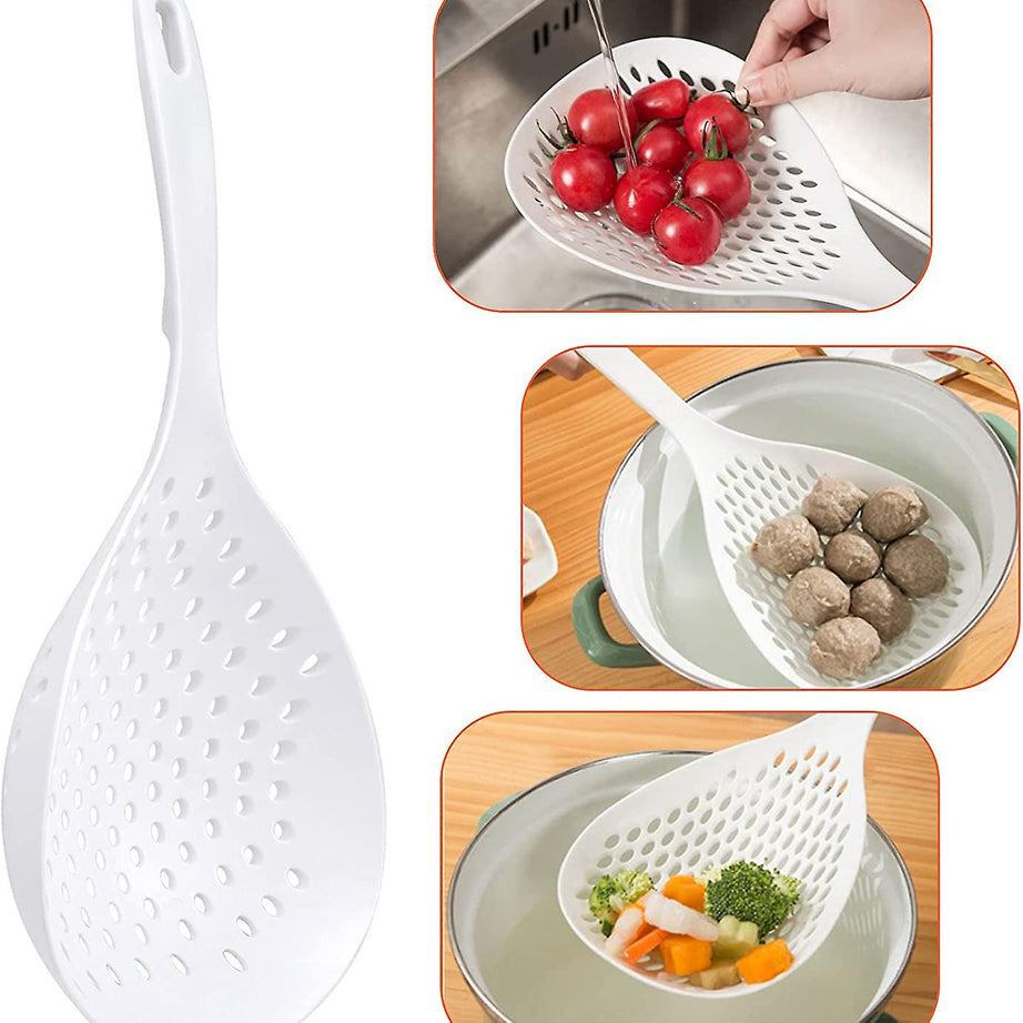 Food Noodle Strainer Scoop with Long Handle For Pasta Vegetable Fruits Cooking & Straining