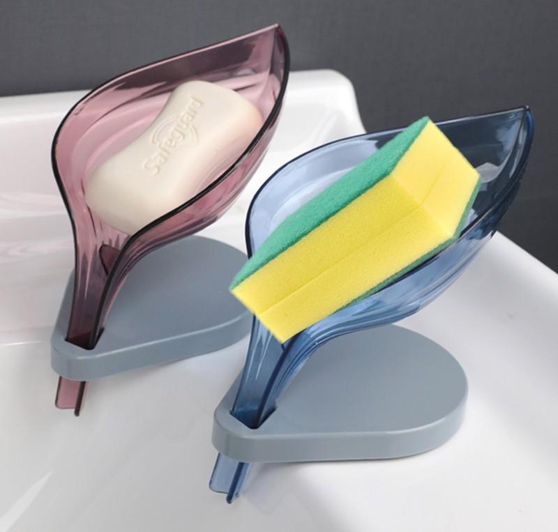 Azaadi Sale Offer 5 Pcs Leaf Shape Soap Holder with Self Draining (5 Holders)