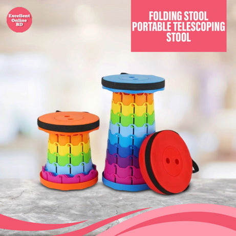 Foldable Telescoping Stool – Adjustable Portable & Super Strong