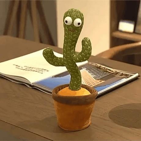 Dancing Shaking Cactus Toy with Recording and Singing of Songs