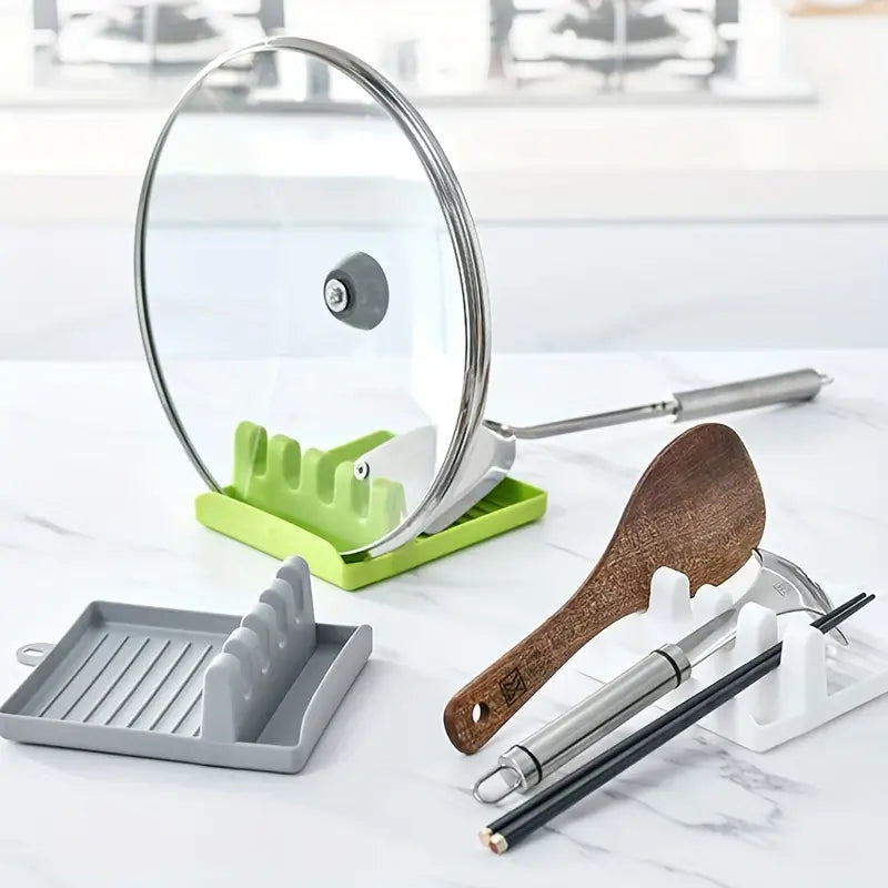Multi-Use Kitchen Utensil & Pot Lid Holder