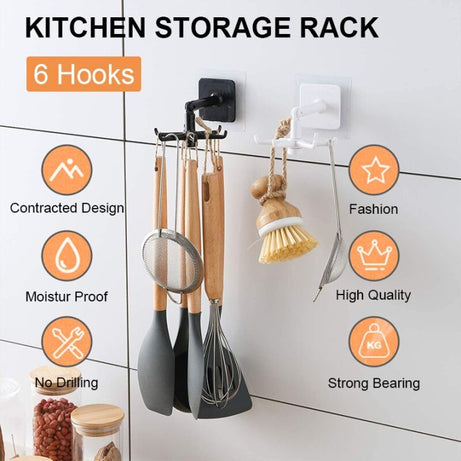 360° Rotated Kitchen Hooks Hanger