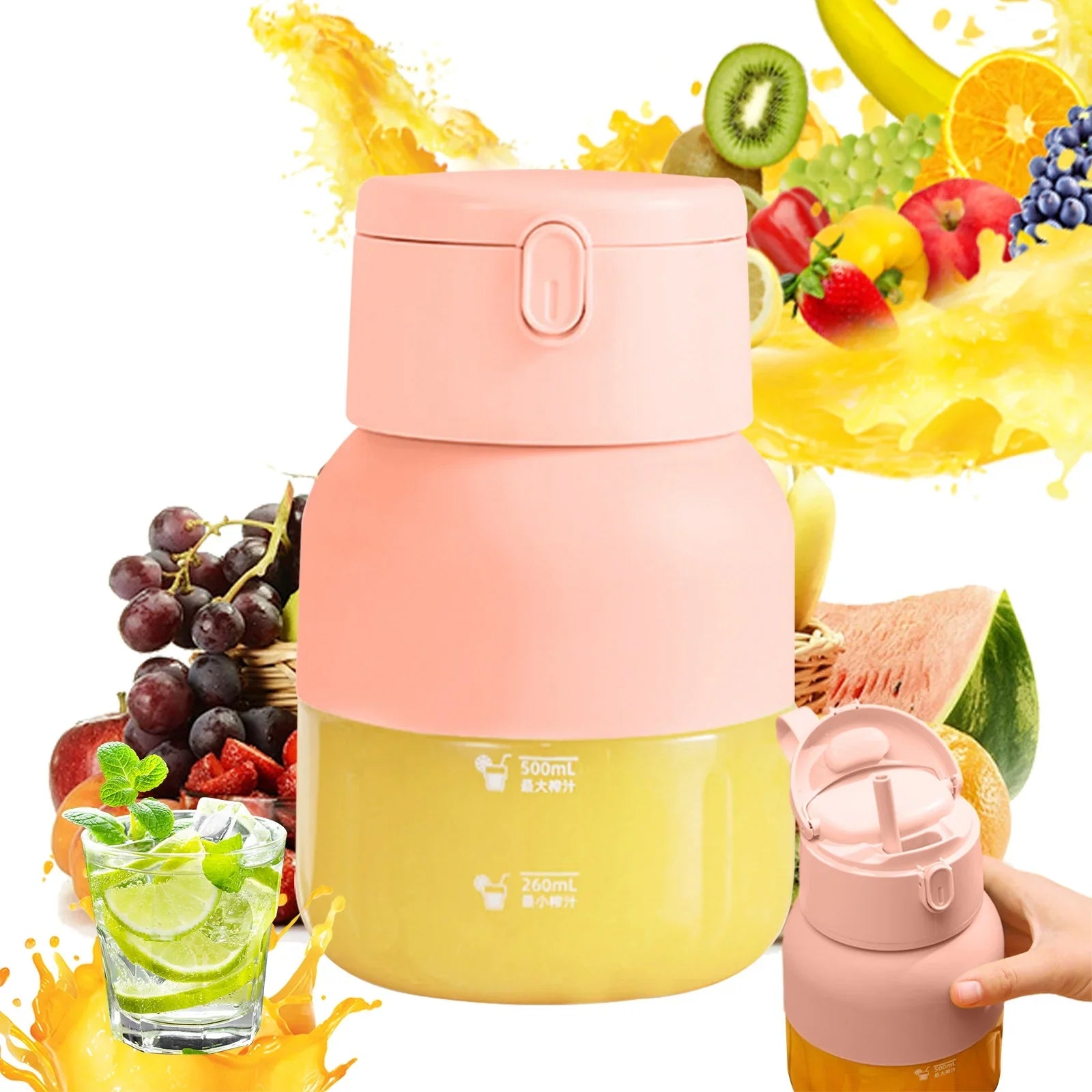 Multi-Purpose Portable Mini Juicer Blender Machine for Making Fresh Juices 800ml