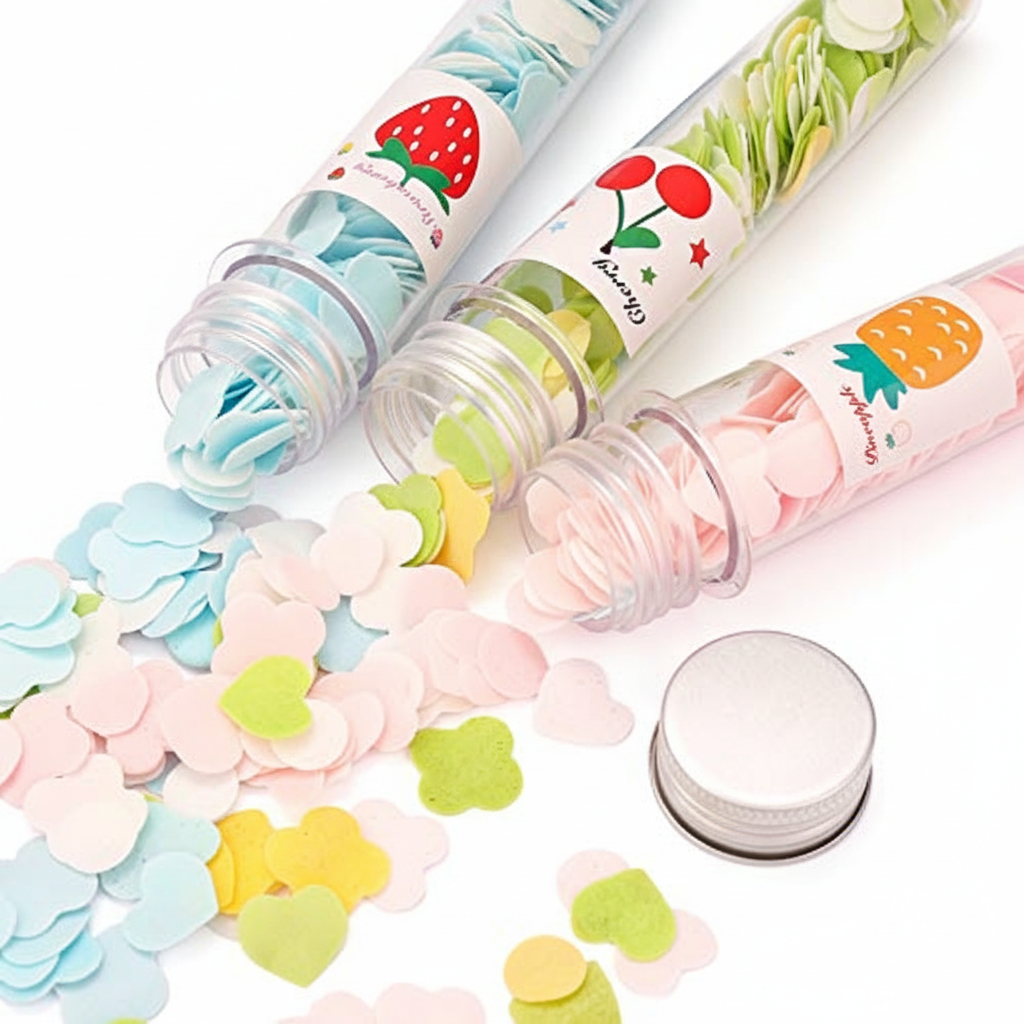 3/5 Tubes Portable High Quality Soap Slice Flower Storage Tube Its Disposable And Pocket Mini Travel Size
