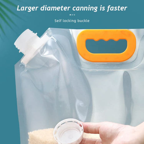 (Pack of 3) 3 Liters Reusable Moisture Proof Sealed Rice Packaging Kitchen Insect Proof Grain Storage Food Grade Bags