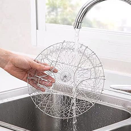 High-Quality Stainless Steel Foldable Chef Basket For Fried Food and Fruits