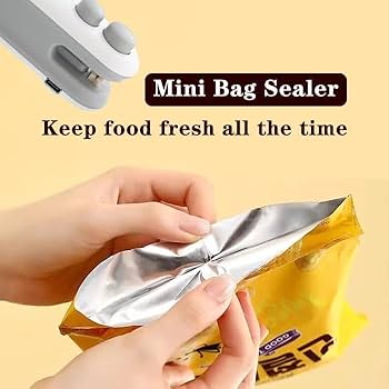 Rechargeable 2 in 1 Portable Mini Food Bag Heat Sealer And Cutter For Home and Outdoor Use