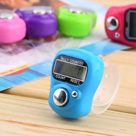 (Pack of 4) Mini Stitch Marker and Row Finger Counter LCD Electronic Digital Tally Counter