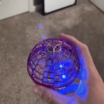 USB Rechargeable Flying Magic Ball Spinner with Attractive Colorful Lights and Remote Control Toy for Kids