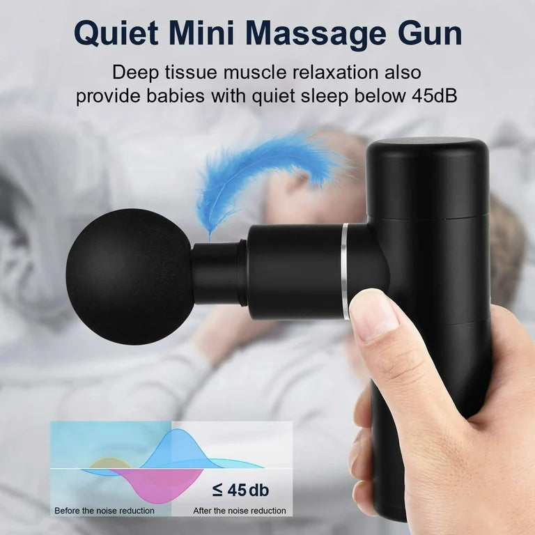 Portable Pocket Electric Body Massager Gun for Fascial Deep Muscle Massage