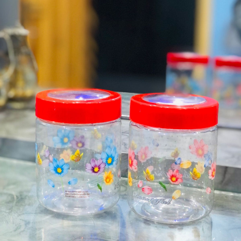 (Pack of 4) Plastic Mini Nimco Jar Storage Box For Home and Outdoor Use