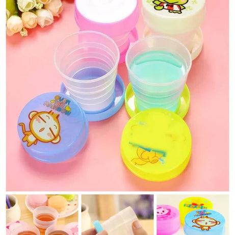Portable Cartoon Magic Foldable Cup for Kids (1Pc)