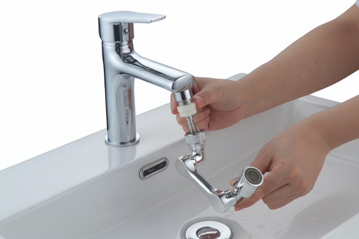 1440° Rotatable Multifunctional Extension Universal Swivel Robotic Arm Faucet Rs 999