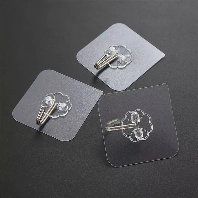 Wall Adhesive Hooks (10 Pcs)