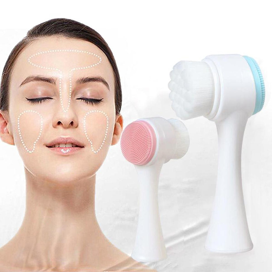 Double Side Cleansing Facial Brush