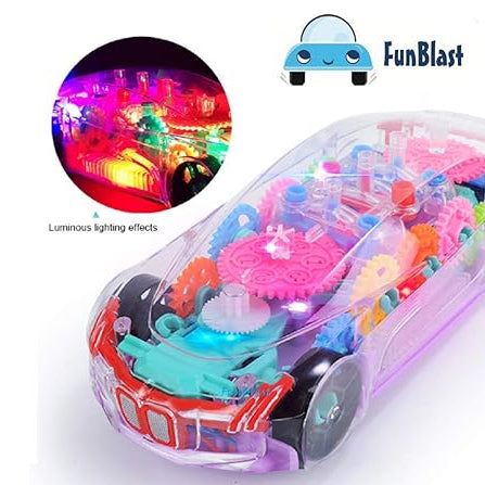 Gear Simulation Bump and Go Car with Flashing Lights and Exciting Music For Kids