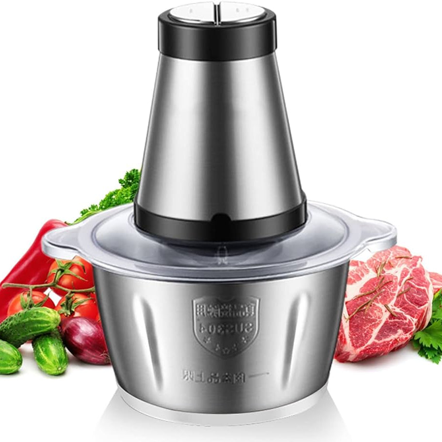 Heavy Duty Grinder and Chopper Machine Food Processor &amp; 2L Meat Grinder Chopper for Meat, Vegetables, Fruits and Nuts