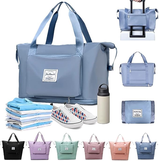 Large Capacity Folding Travel Bag Lightweight Waterproof Carry-on Luggage Bags