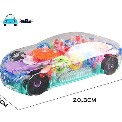 Gear Simulation Bump and Go Car with Flashing Lights and Exciting Music For Kids