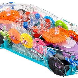 Gear Simulation Bump and Go Car with Flashing Lights and Exciting Music For Kids