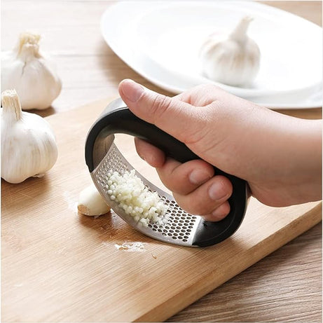 2 Pcs Manual Garlic Chopper Stainless Steel Garlic Press For Kitchen