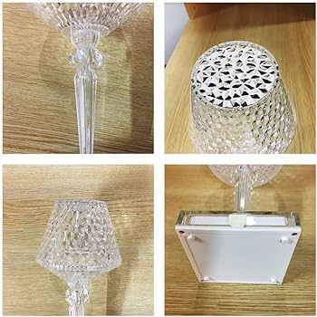 Portable USB Rechargeable Crystal Lamp With Touch Control For Living Room, Home, Office, Decorative Table Light and Party Dinner