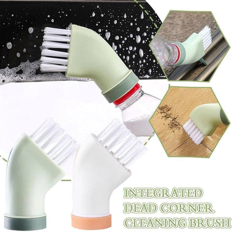 (Pack of 2) Multi-use Wet & Dry Cleaning Brush Can Be Connected to Mineral Water Bottle for Home and Office Use