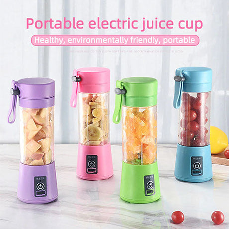 USB Rechargeable Juicer 6 Blades Electric Blender Portable Mixer