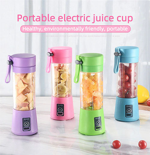 USB Rechargeable Juicer 6 Blades Electric Blender Portable Mixer