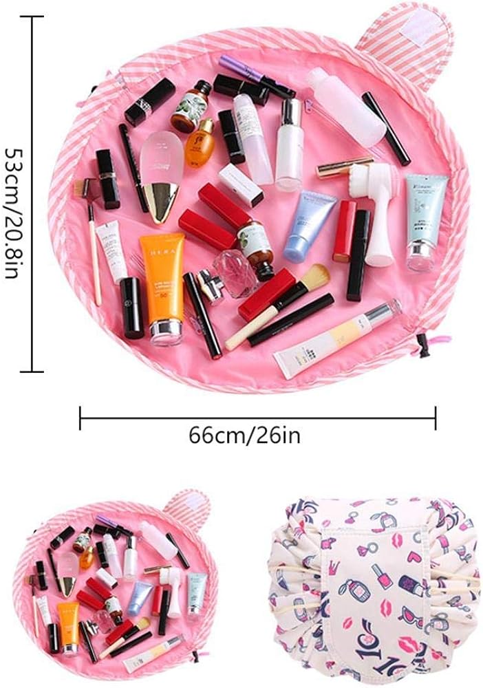 Women Drawstring Travel Cosmetic Makeup Storage Bag Organizer Pouch Portable Toiletry Necessaries Beauty Case for Women