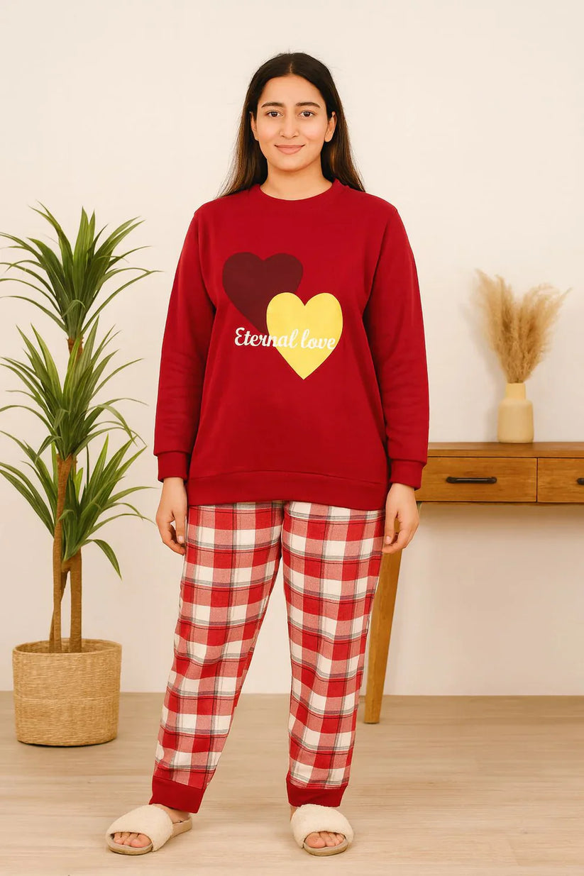 Winter Red Eternal Love Co-Ord Set