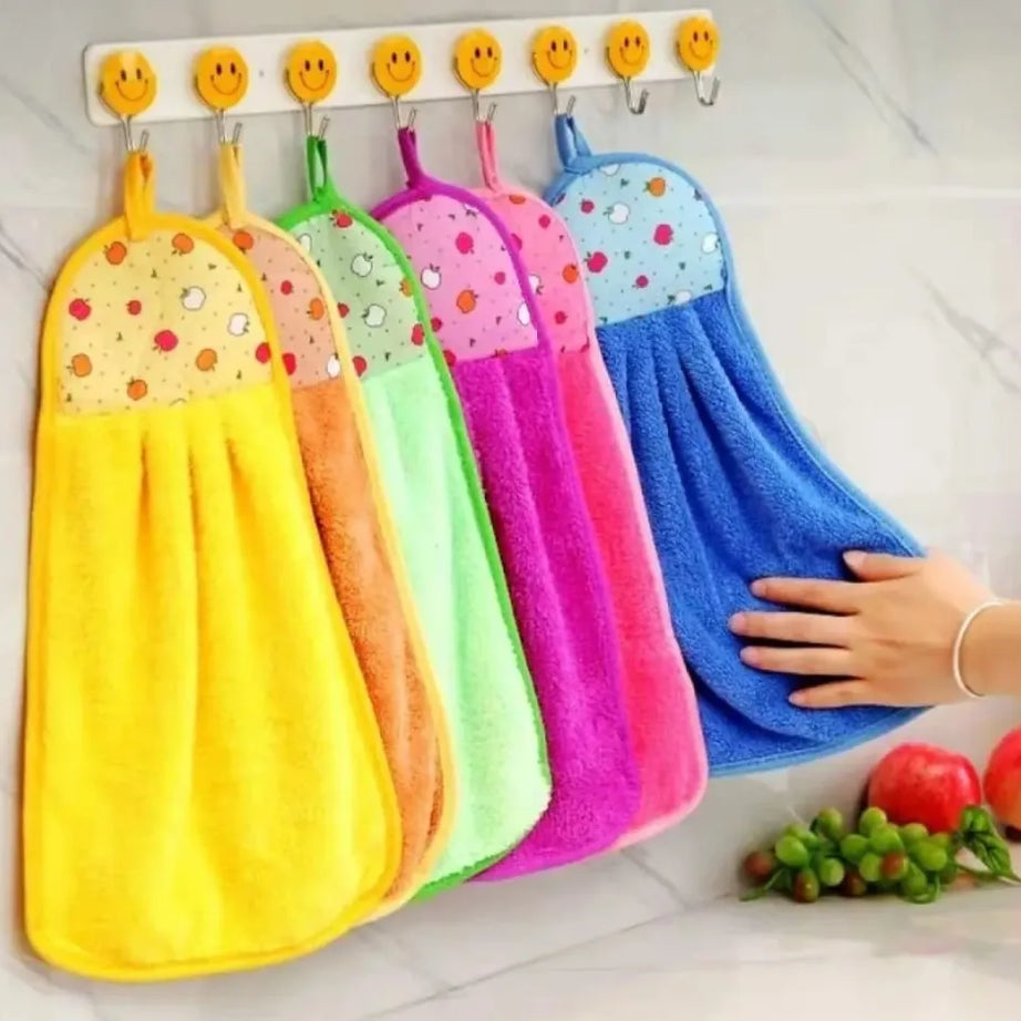1Pc Hanging Microfiber Kitchen Hand Towel