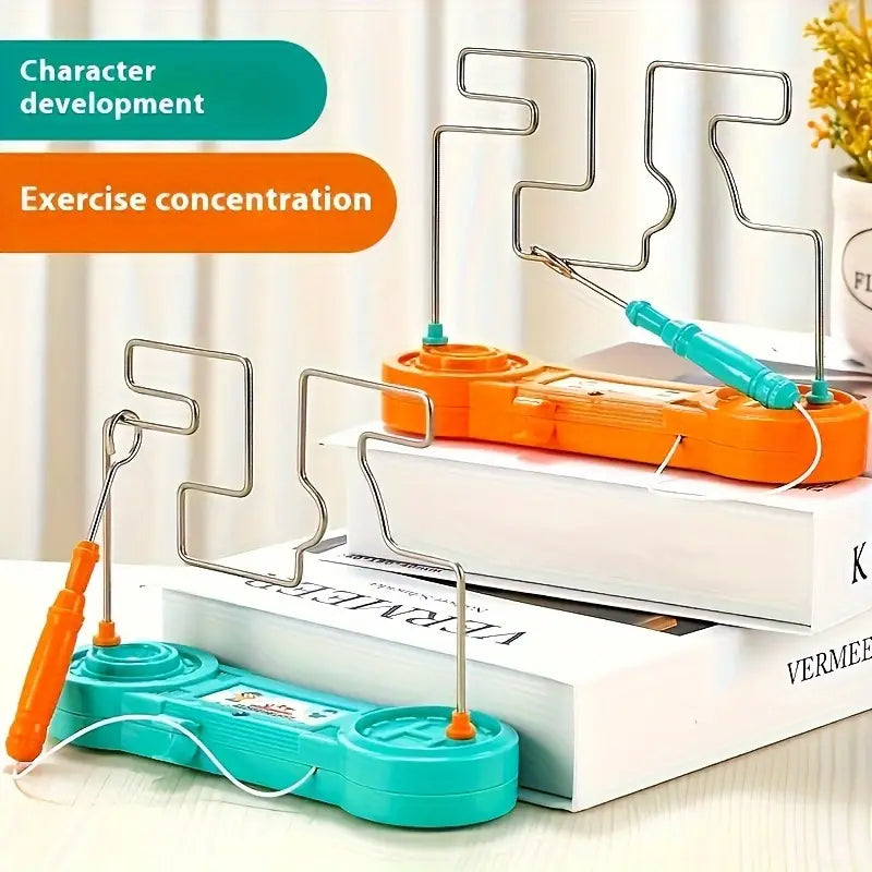 Electric Concentration Toy Wire Touch Maze Roller Puzzle Bump Game Set For Montessori Toy Children Kids