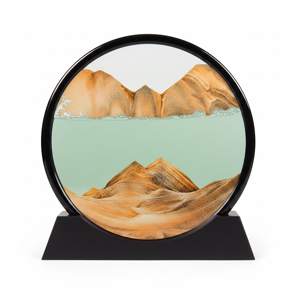 3D Moving Sand Art Sandscape Relaxing Decor with Motion in Every Flip
