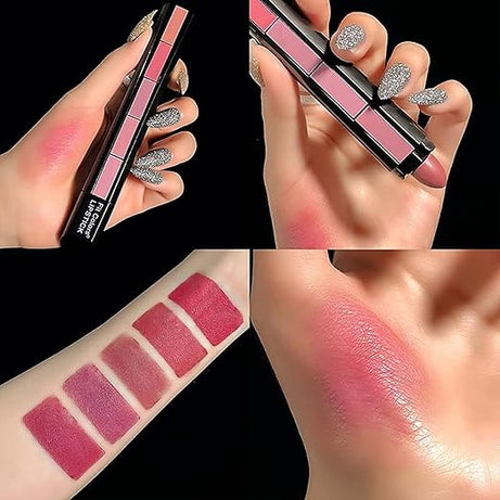 5 in 1 Huda Beauty Makeup Matte Lipsticks Shades For Women