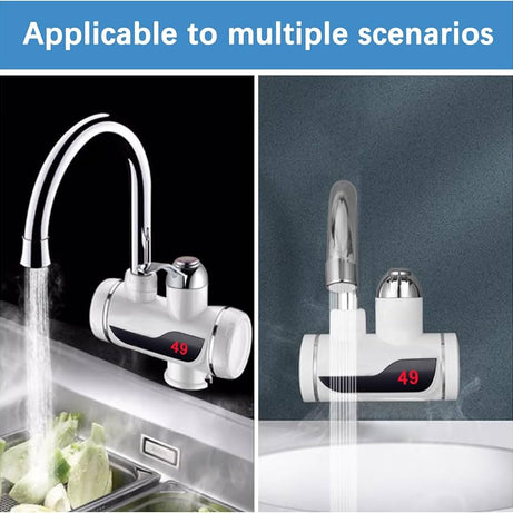 Tankless Electric Instant Tap Hot Water Heater Faucet For Kitchen Use