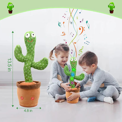 Dancing Shaking Cactus Toy with Recording and Singing of Songs