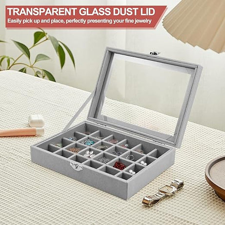 Classic Triangle Shape Wood Jewelry Storage Box with Snap Closure Velvet Lining For Women