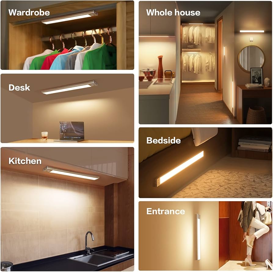 Portable Wireless USB Rechargeable Sensor Light Infrared Magnetic Induction LED Light &nbsp;Adaptable to Stick Under The Bed, Bathroom Closet, Living Room and Any Other Place