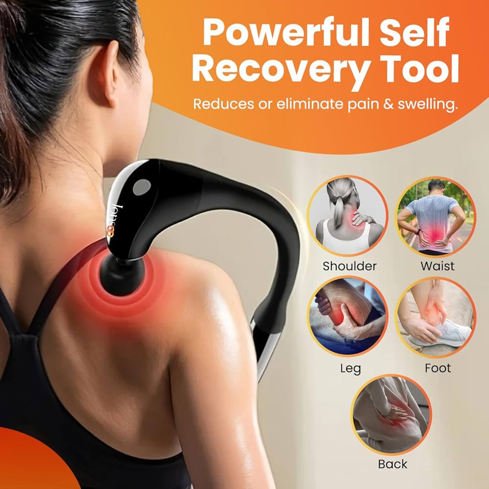 Upgrade Extension Handle Back Massage Percussion Hammer for Athletes for Muscle Pain Relief Gun