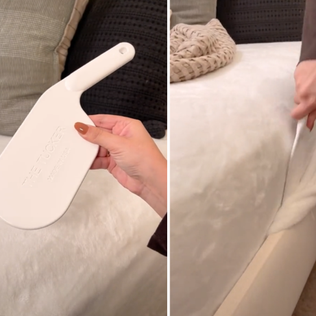 (Pack of 2) Multifunctional Bed Sheet Durable Plastic Tucking Paddle Tool Make Bedsheet Change Easy