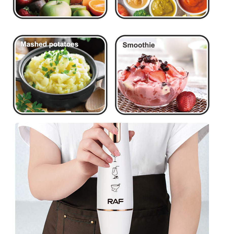 Portable Handheld Blender with Multifunctional Stainless Steel For daily Cooking at Home