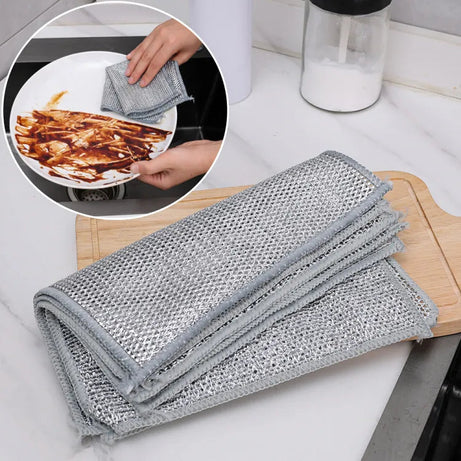 11.11 Sale 6 Pcs Imported Steel Wire Kitchen Cleaning Cloths