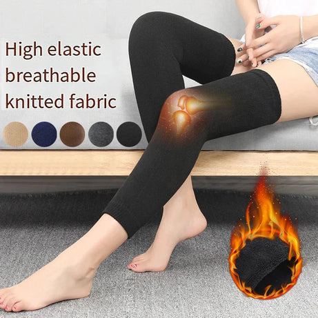 Full Wool Cashmere Warm Knee Pads 2 Pcs Super Elastic Knees Sleeves Support Protector