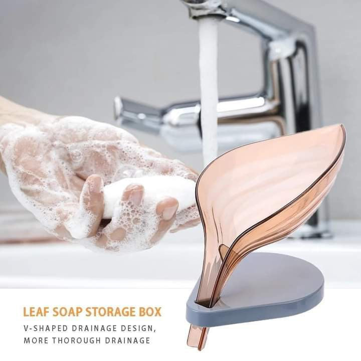 Azaadi Sale Offer 5 Pcs Leaf Shape Soap Holder with Self Draining (5 Holders)