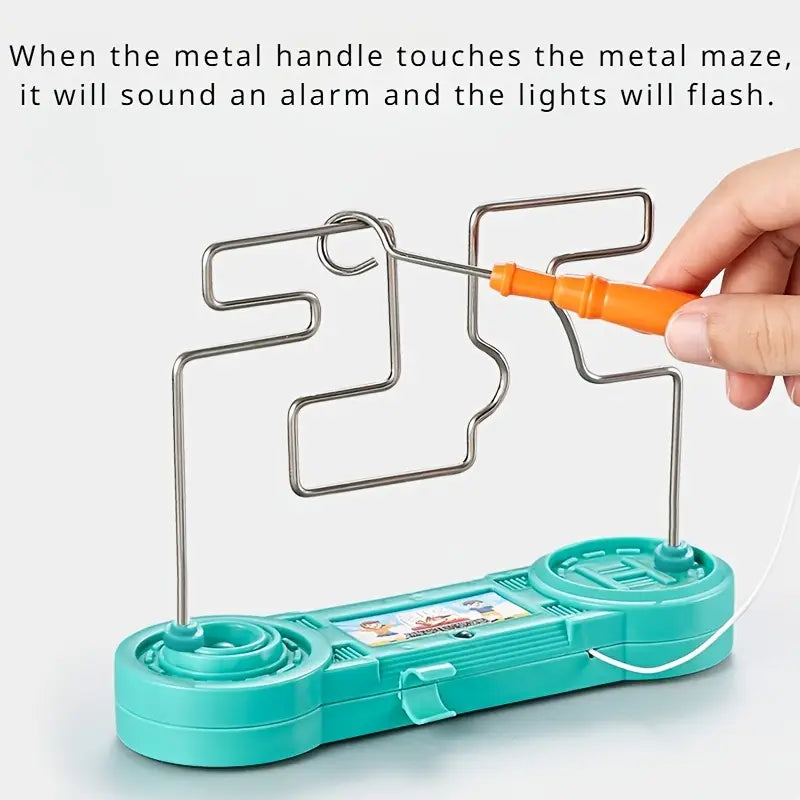 Electric Concentration Toy Wire Touch Maze Roller Puzzle Bump Game Set For Montessori Toy Children Kids