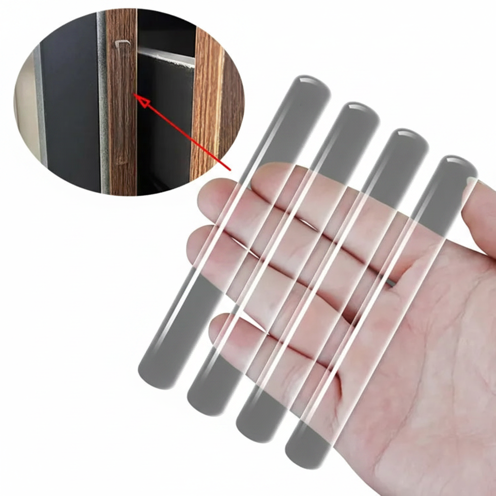 10/20/30 Pcs Self Adhesive Silicone Bumper Strip For Wall Protect from Chair, Sofa, Door and Table