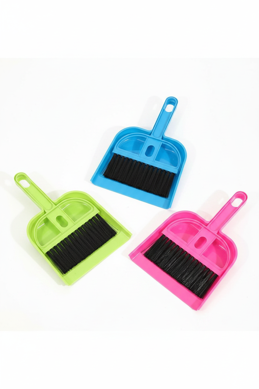 Buy 2 Get 2 Free Offer - Imported Portable High Quality Kit 2 Pcs Cleaning Brush & 2 Pcs Dustpan 4 Pcs Rs 799